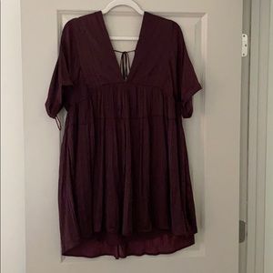 NEW maroon free people mini dress
